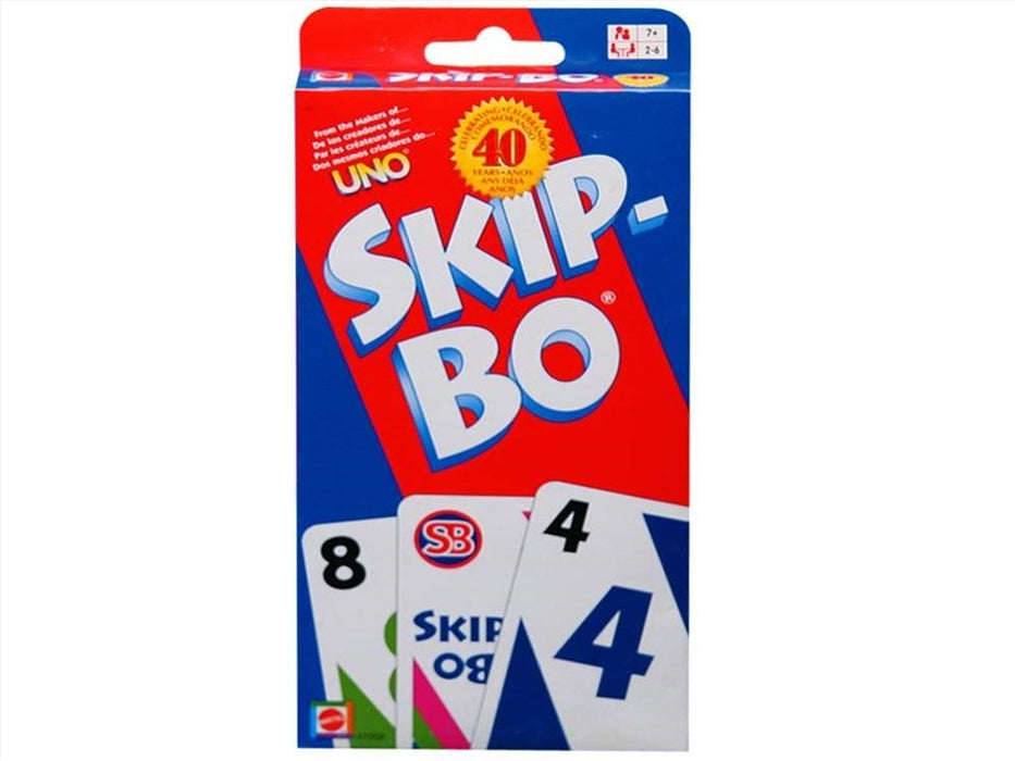 Skip Bo Card Game Mini Skip-Bo Express Card Game Factory Sealed Mattel Games