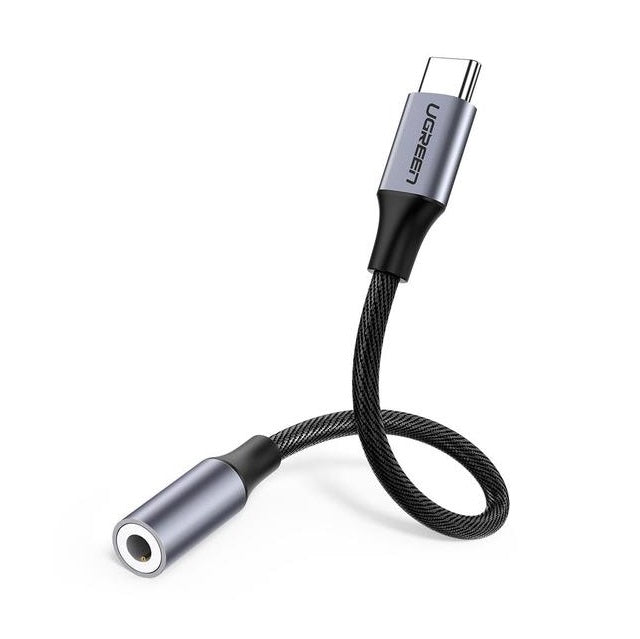 UGREEN 80154 USB-C to 3.5mm Headphone Adapter Built-in Independent DAC Chip Plug-and-Play