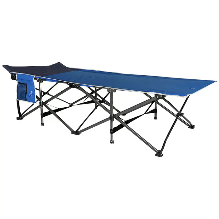 Hidden Wild XL Portable Folding Camp Bed Cot with Carry Bag Instant Open & Close