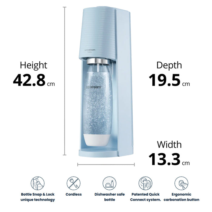 SodaStream Terra Sparkling Water Maker Quick Connect co2 technology Single pack