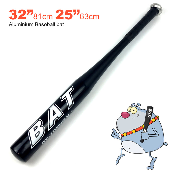 25"/63CM & 32"/81CM  Aluminium Baseball Bat Racket Softball Outdoor Sports Family Safety Exercise Sports Training