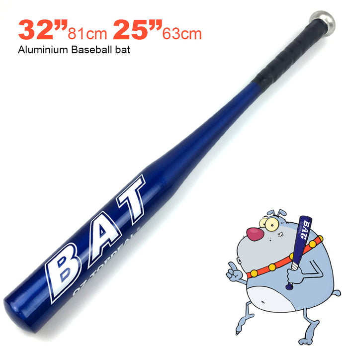 25"/63CM & 32"/81CM  Aluminium Baseball Bat Racket Softball Outdoor Sports Family Safety Exercise Sports Training