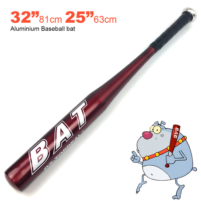 25"/63CM & 32"/81CM  Aluminium Baseball Bat Racket Softball Outdoor Sports Family Safety Exercise Sports Training