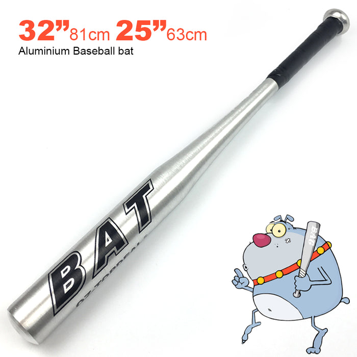 25"/63CM & 32"/81CM  Aluminium Baseball Bat Racket Softball Outdoor Sports Family Safety Exercise Sports Training