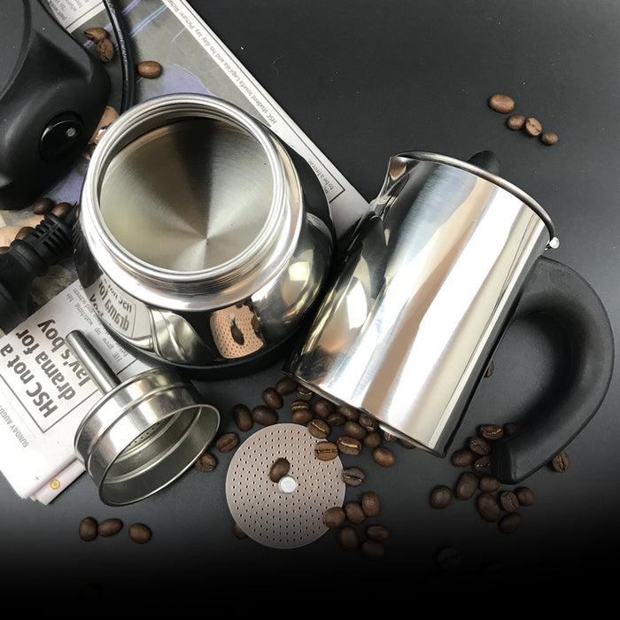 6Cups Electric Espresso Moka Coffee Maker Stainless Steel Italian Classic