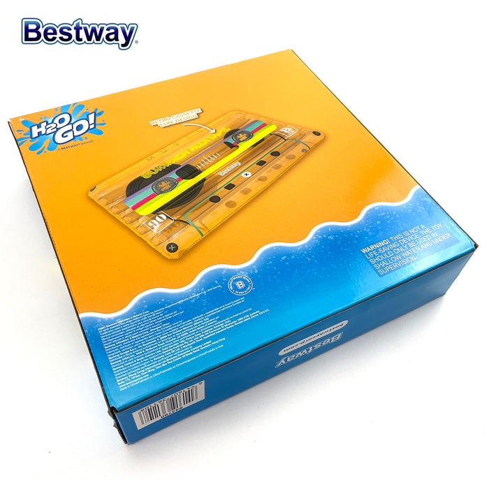 Bestway H2OGO! Retro Cassette Swimming Pool Float 117x174x23cm Large AU
