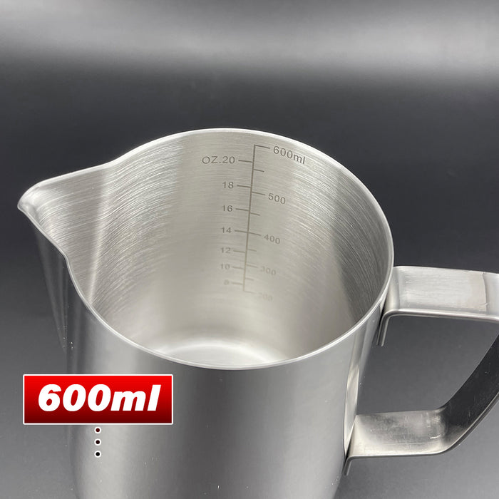 Thickening Stainless Steel Coffee  Frothing Milk Tea Latte Jug With Scale