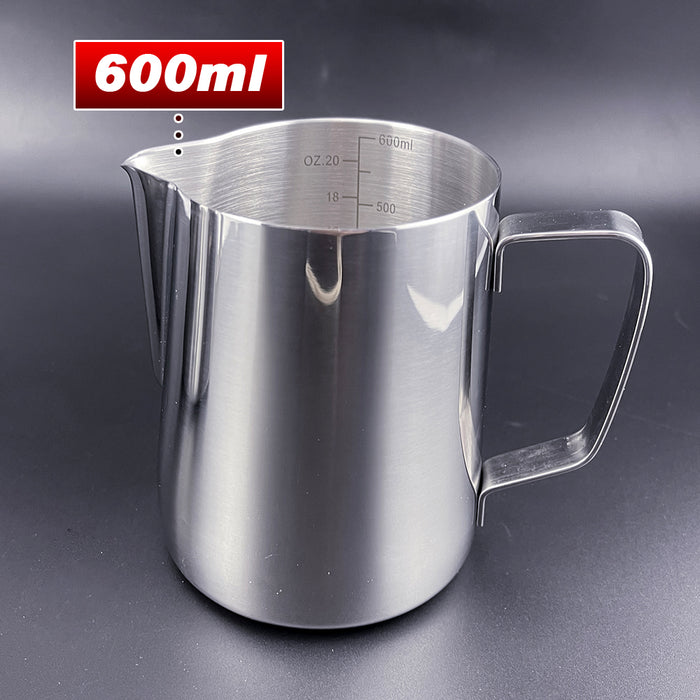 Thickening Stainless Steel Coffee  Frothing Milk Tea Latte Jug With Scale
