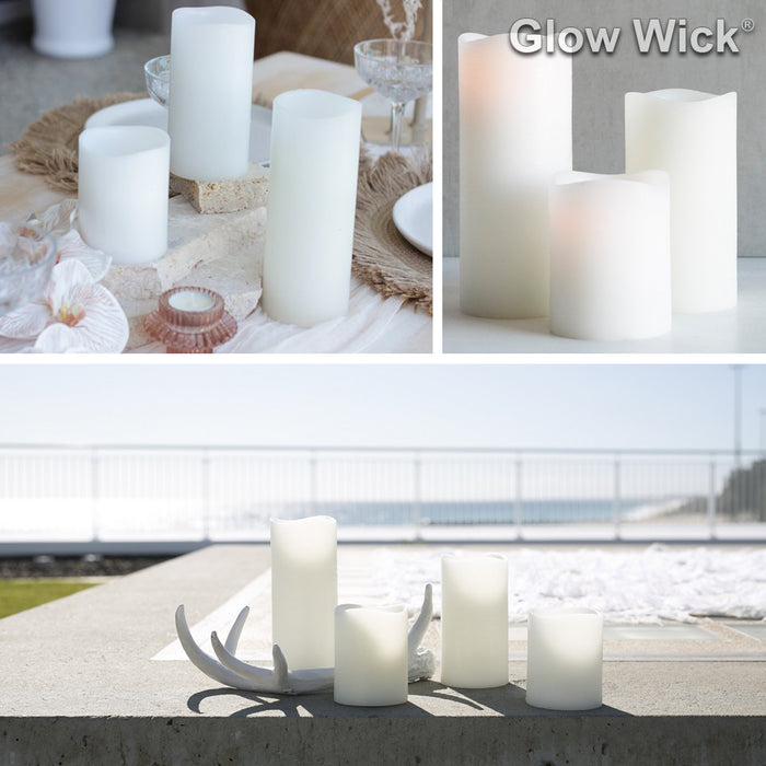 Glow Wick Colour Changing LED Candles 6Pcs 8 Colors With Remote Control 6Pcs Wax AUSTOCK