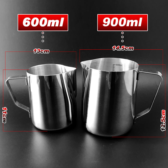 Thickening Stainless Steel Coffee  Frothing Milk Tea Latte Jug With Scale