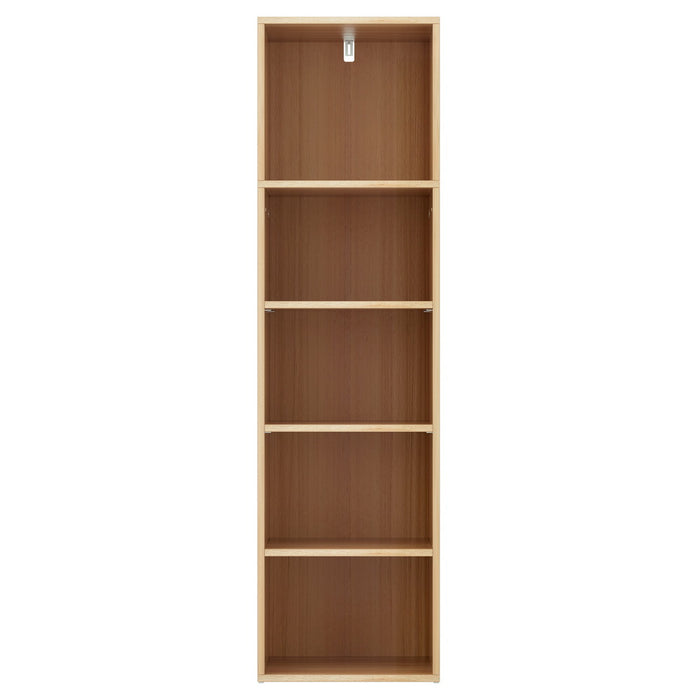 Artiss Bookshelf 5 Tiers MILO Pine Adjustable Removable Shelves