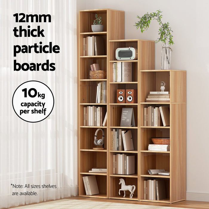 Artiss Bookshelf 5 Tiers MILO Pine Adjustable Removable Shelves