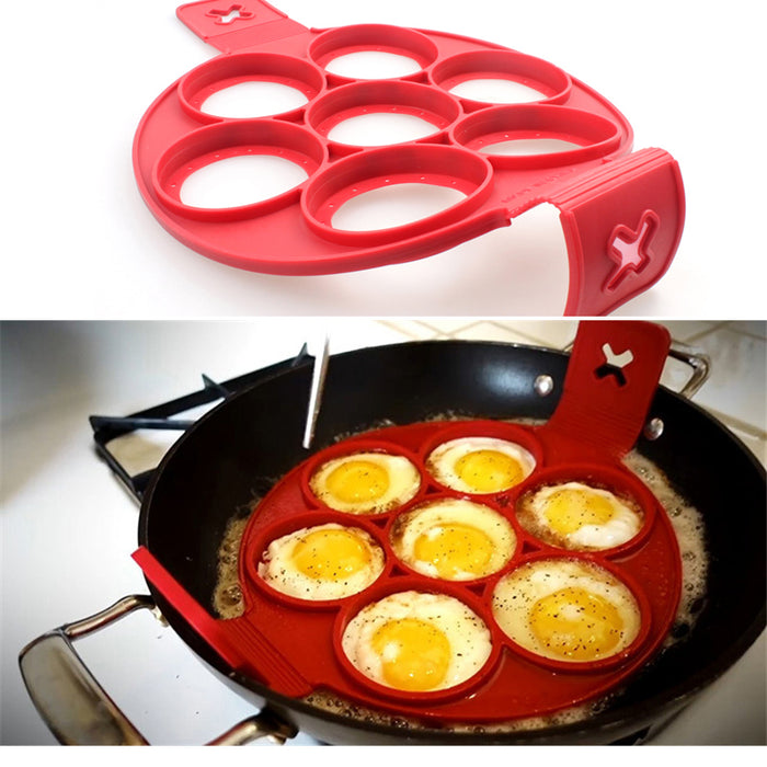 Flippin Fantastic Non stick Pancake & Egg Ring Maker Fast & Easy Pancakes