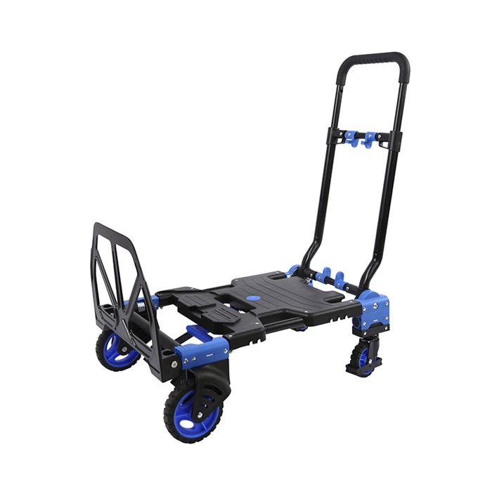 Aluminium Trolley Cart 70-137KG Foldable 2-In-1 Design Adjustable AU 4 wheel cart (Capacity 137kg), 2 wheel dolly (Capacity 70kg)