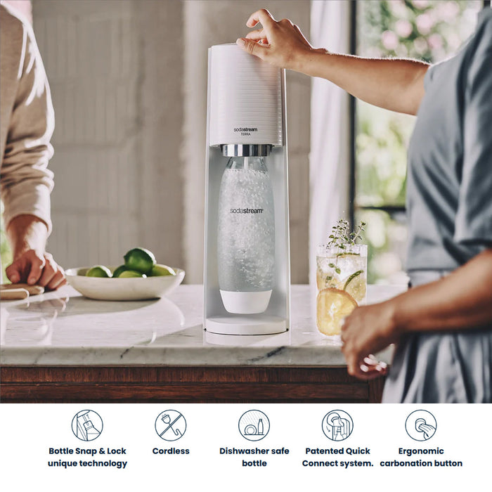 NEW Soda Stream Machine Terra SodaStream Spirit Sparkling Water Maker Quick Connect 2 Colors