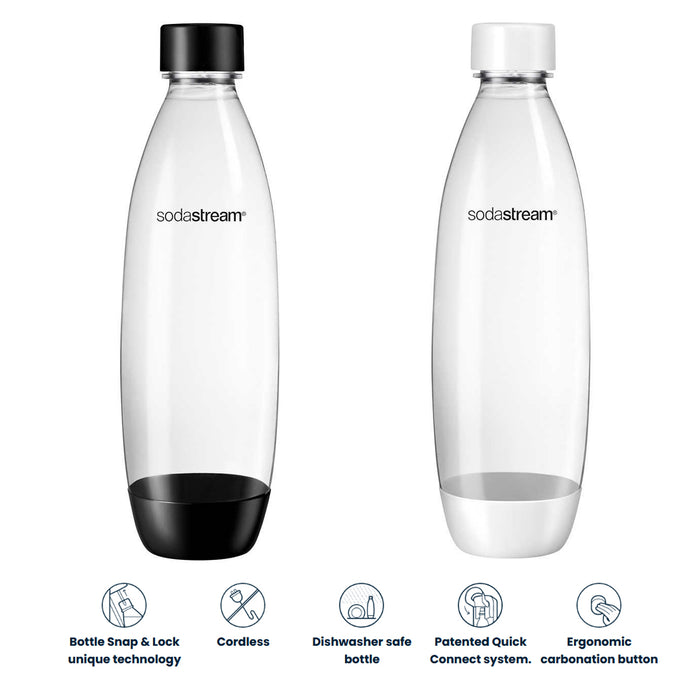 Soda Stream Machine Terra SodaStream Spirit Sparkling Water Maker Quick Connect 3Bottles 2 Colors