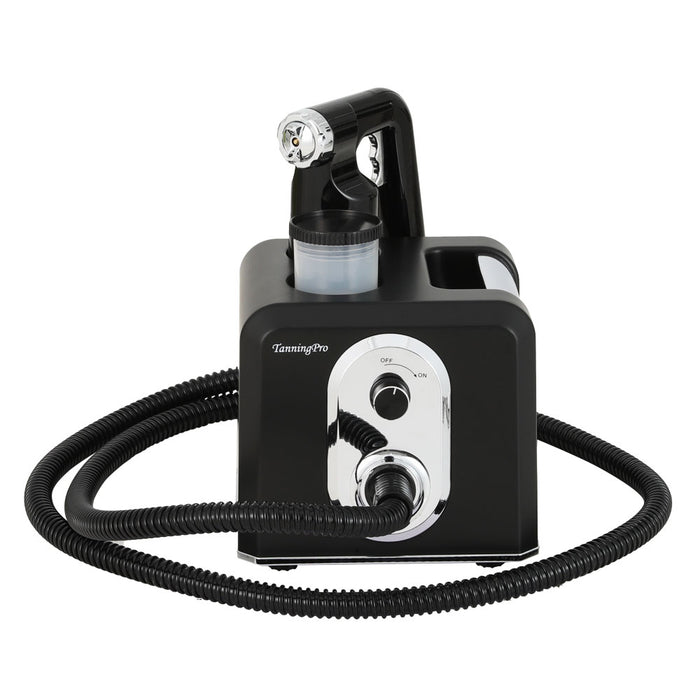 Professional Spray Tan Machine Gun With LED Indicator Lights 4 Electronic Speed Controls - Black