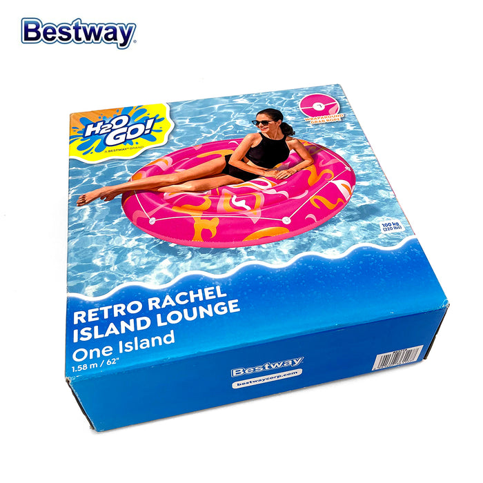 Bestway H2OGO Retro Rachel Island  Swimming Pool Float Large 158cm AU Stock