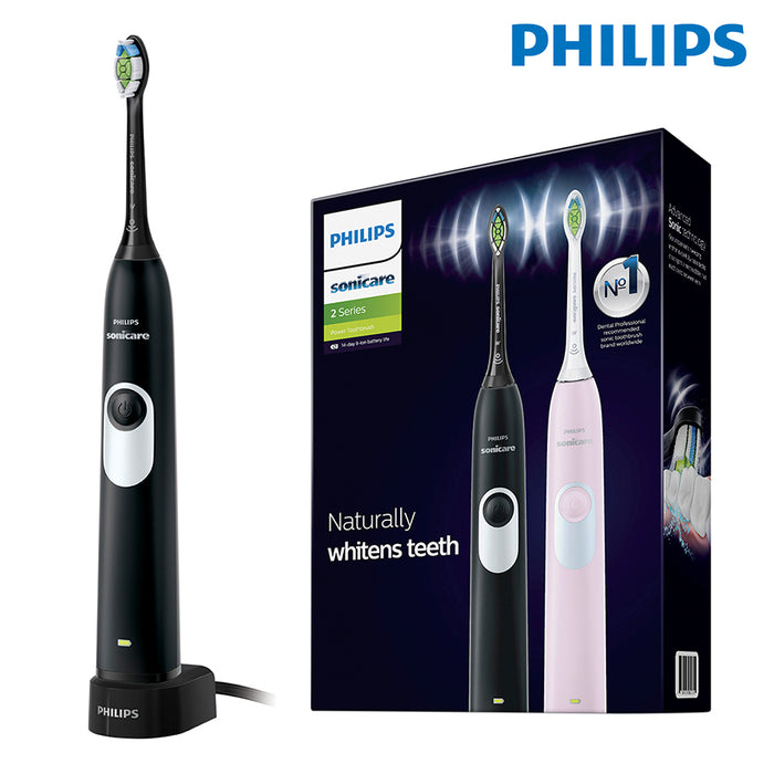 Philips Sonicare 2 Series Rechargeable Electric Toothbrush Pink+Black 2 Packs Set HX6232/74