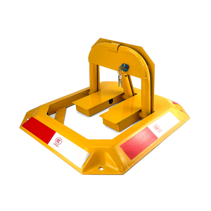 Rectangle Fold Down Vehicle Parking Lock - Heavy-Duty Safety Barrier locker Car Parking Lock Vehicle Security