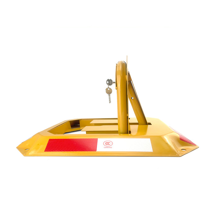 Rectangle Fold Down Vehicle Parking Lock - Heavy-Duty Safety Barrier locker Car Parking Lock Vehicle Security