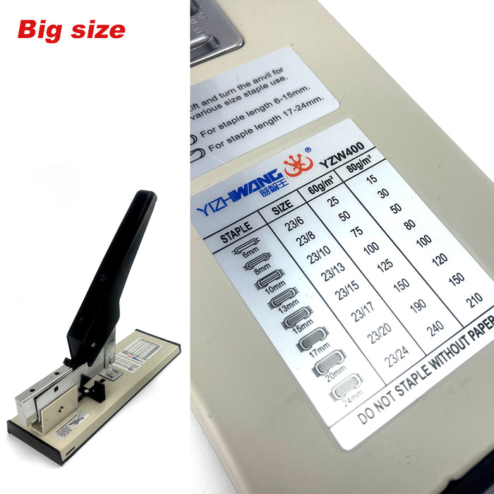 Heavy Duty Big Medium 2 Size Stapler Office With Free 2000XStaples Stationary