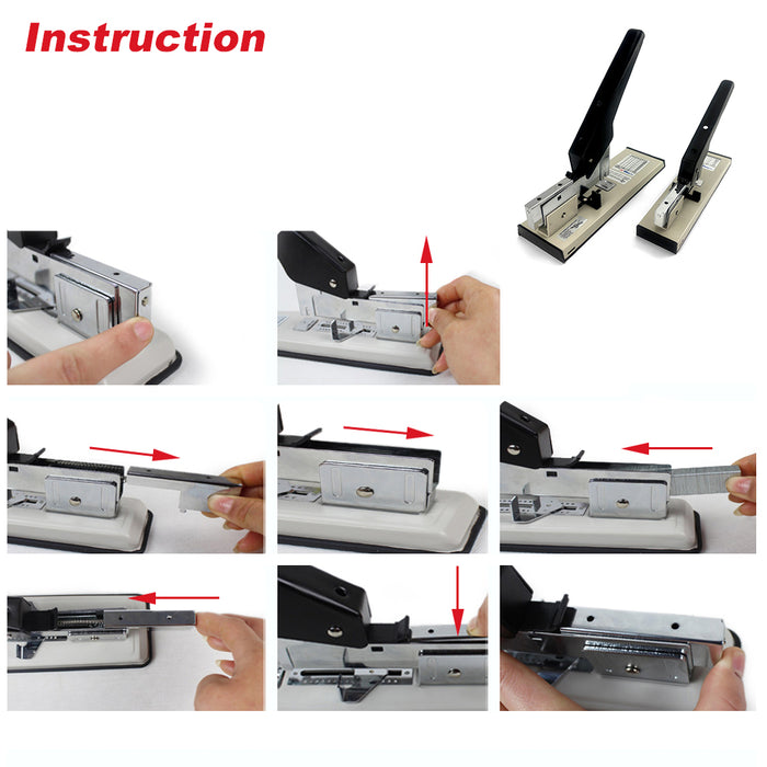 Large Size Heavy Duty Stapler With Free 2000 x 23/20mm Staples Office Stationary