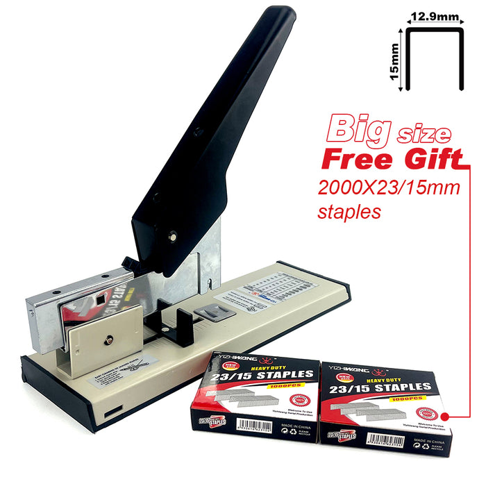 Heavy Duty Big Medium 2 Size Stapler Office With Free 2000XStaples Stationary