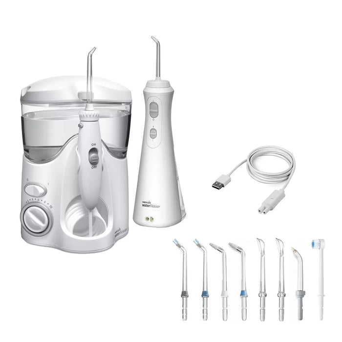 Waterpik Ultra & Cordless Plus Waterflosser Pack With 10 Accessory tips