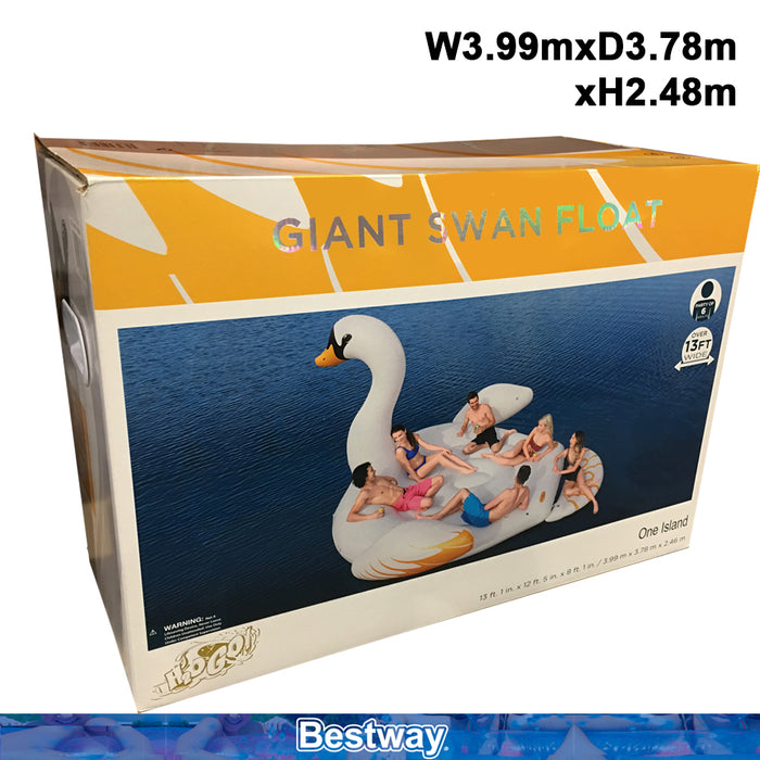 Bestway Gaint Swan Island Float 13FT One Island H2O GO 3.99X 3.78X2.46M