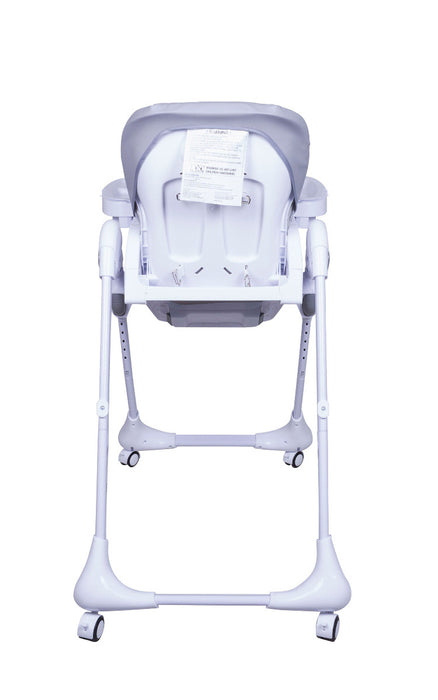Childcare Pip Wheeled Feeding High Chair Baby/Infant/Toddler - Cool Grey