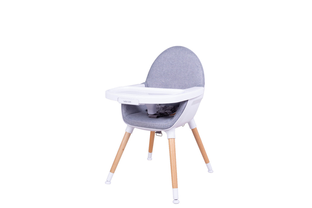 High Chair Childcare Feeding/Food High Chair Hi-Rise Baby/Infant/Toddler  - Natural