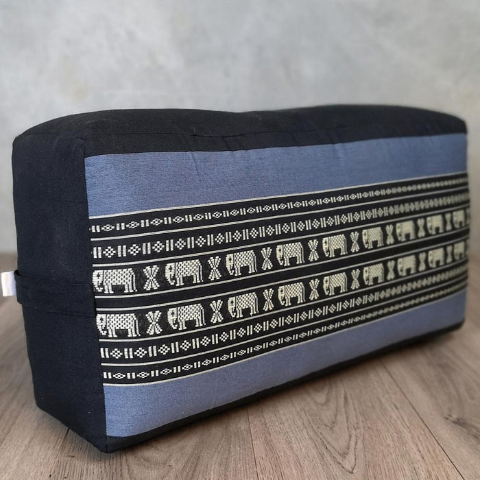 Thai Blue Elephent 100% Kapok Yoga Bolsters Block Meditation Regtangle Cushion