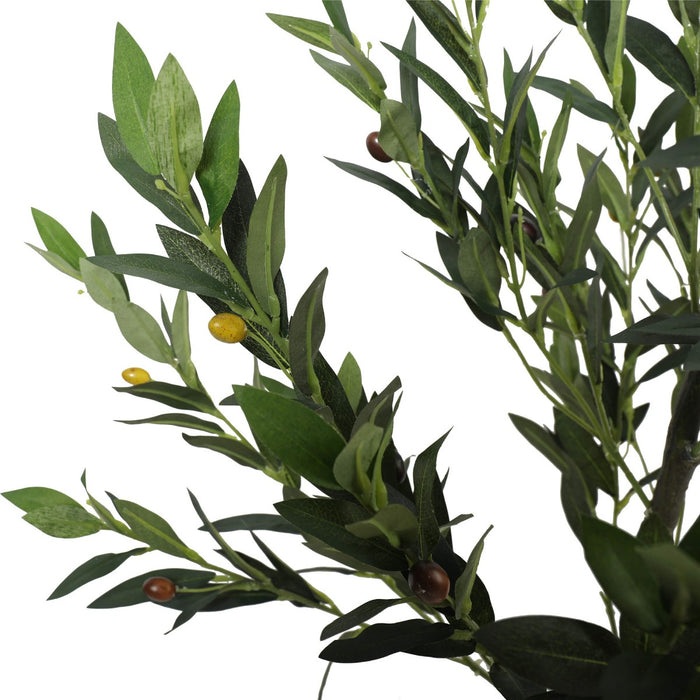 Artificial Olive Tree With Olives 125cm Mixed Green And Browns