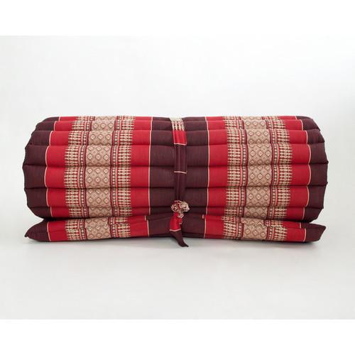 Thai Red Jumbo Size 100% Kapok Thai Roll Up Mat Fold Out Mattress Cushion Day Bed