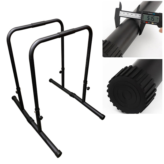 POWER Dip Bar Adjustable Height 77-89cm Strength Training Stand Station 2Colors