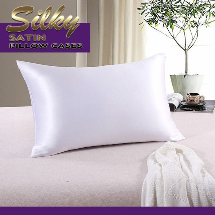 Super Soft Silky Satin Pillow Case For Hair Skin Queen Pillowcase 50X70cm