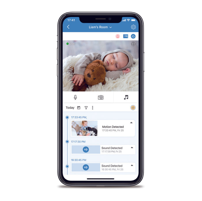 Childcare Smart Nanny Camera Wi-Fi Video Baby Monitor - White