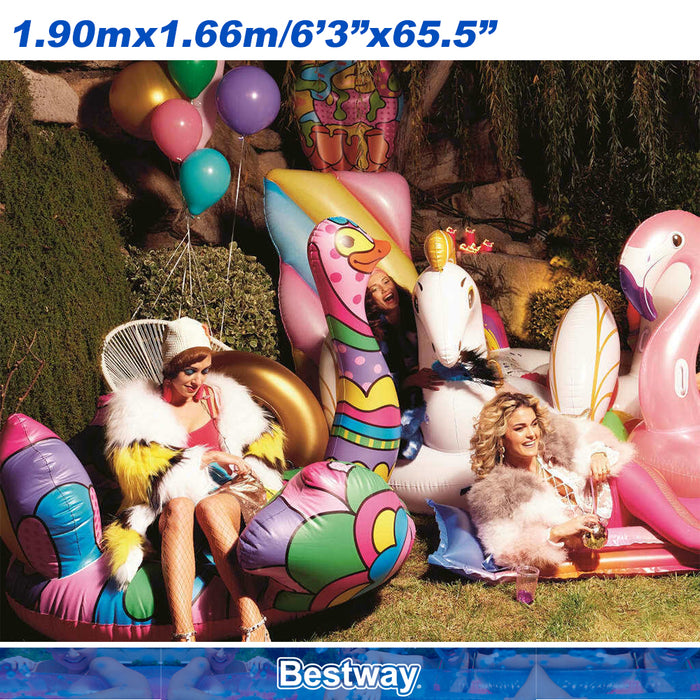 Bestway Ride On POP Ostrich Float Floats Lounger Pool Seat Swimming Pool Beach