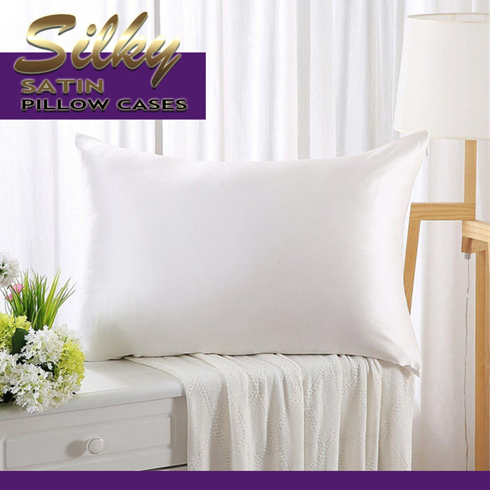 Super Soft Silky Satin Pillow Case For Hair Skin Queen Pillowcase 50X70cm