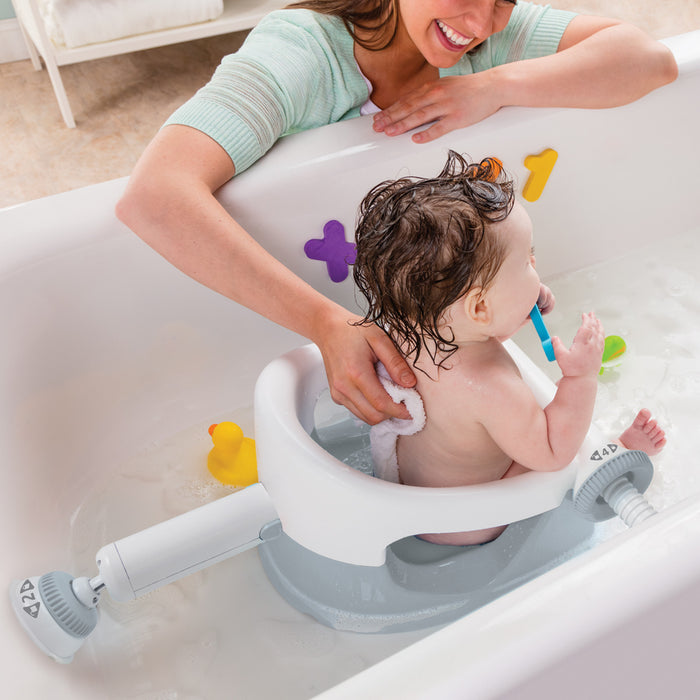 My Bath Seat Newborn Infant Baby Bath Seat Summer Tub Chair Anti-slip Bathtub Bathing Shower Chair - Grey