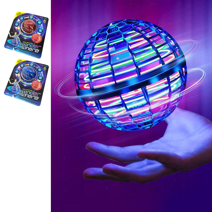 Wonder Sphere Hover Flying Spinner Fly Rotating Orb LED Hand Motion Sensors Ball