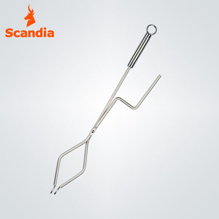 Scandia Alpine Firetool Set & Storage Stainless steel Poker Tongs Shovel Scraper