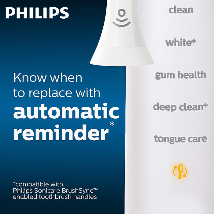 White 6pack Philips Genuine Electric Sonicare Toothbrush Heads Replacement