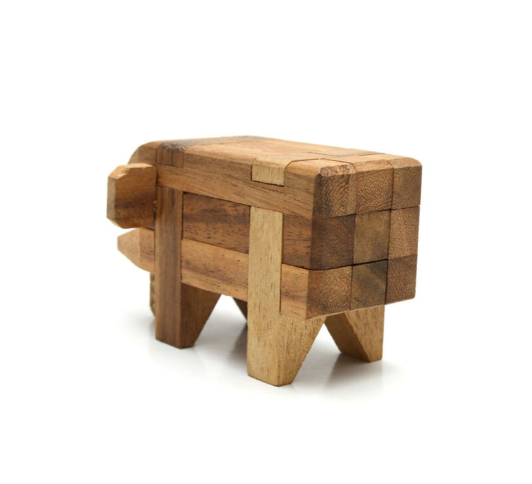 Elephant - 3D Classic Wooden Brainteaser Puzzles GP630