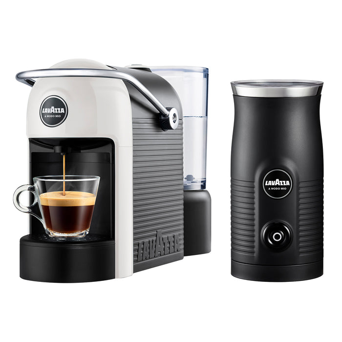 Lavazza A Modo Mio Jolie & Milk Coffee Machine With Milk Frother Bonus Capsules