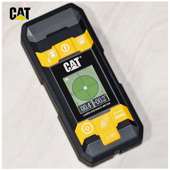 CAT 4-in-1 Rechargeable Stud Finder Laser Distance Measure Laser & Tape Measure