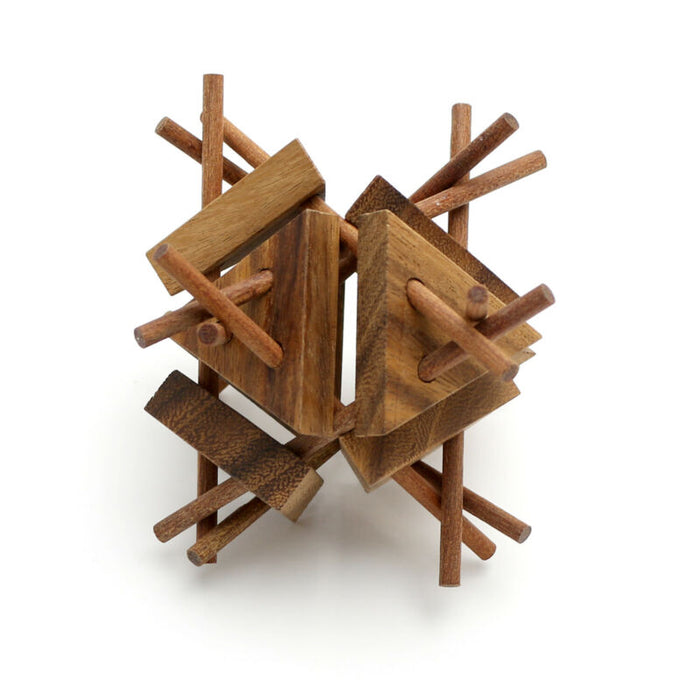 Wooden Puzzles Brain Teaser Stick Structure Puzzle Mango Trees 3D Logic Puzzles