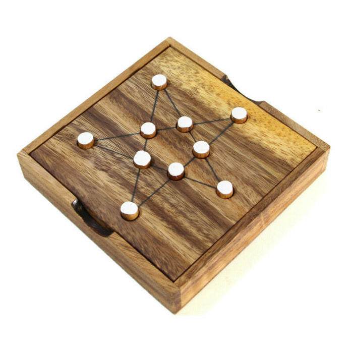 Brain Teaser Puzzles Plus26 Pythagore Star Wooden Puzzle 3D Logic Magic Squares