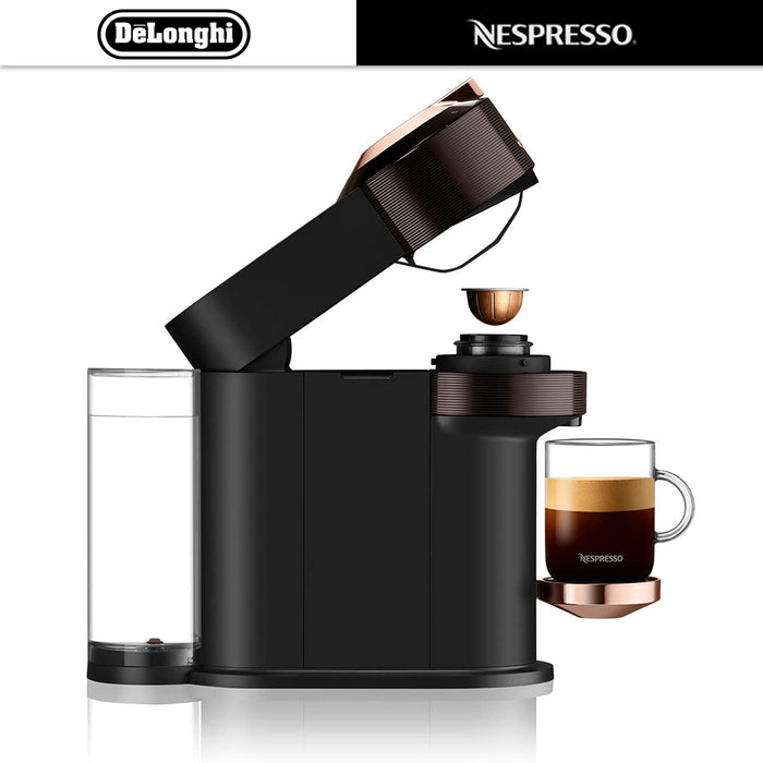 Delonghi Nespresso Vertuo Next Deluxe Coffee Machine With Aeroccino Gold / Silve